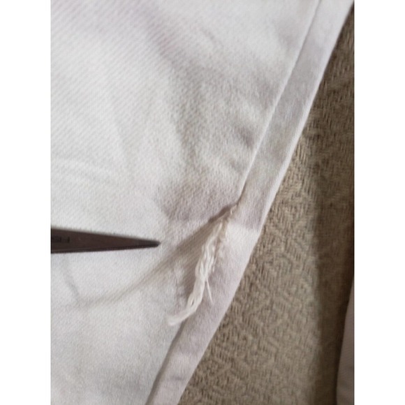 H&M Pants Womens 4 White Visible 4-Buttons High-Waist Pleated Paper Bag Trousers - Picture 10 of 11